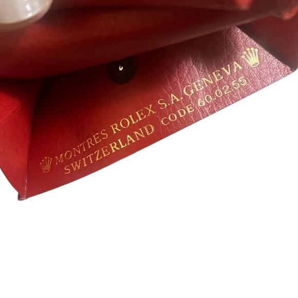 ROLEX Red Bi-Fold Wallet w/ Coin Pocket - Picture 13 of 13